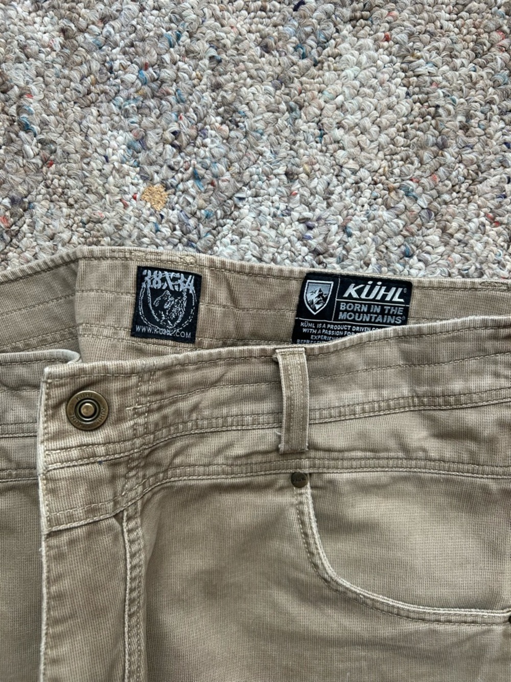 Kühl Gunslinger Style Men’s Hiking Pants Khaki Color 38x34 - Picture 3 of 8